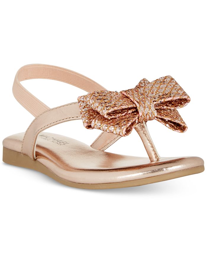Mk hot sale bow sandals