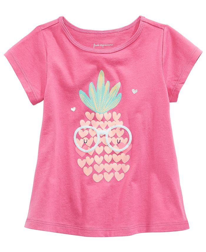 First Impressions Graphic-Print Cotton T-Shirt, Baby Girls, Created for ...