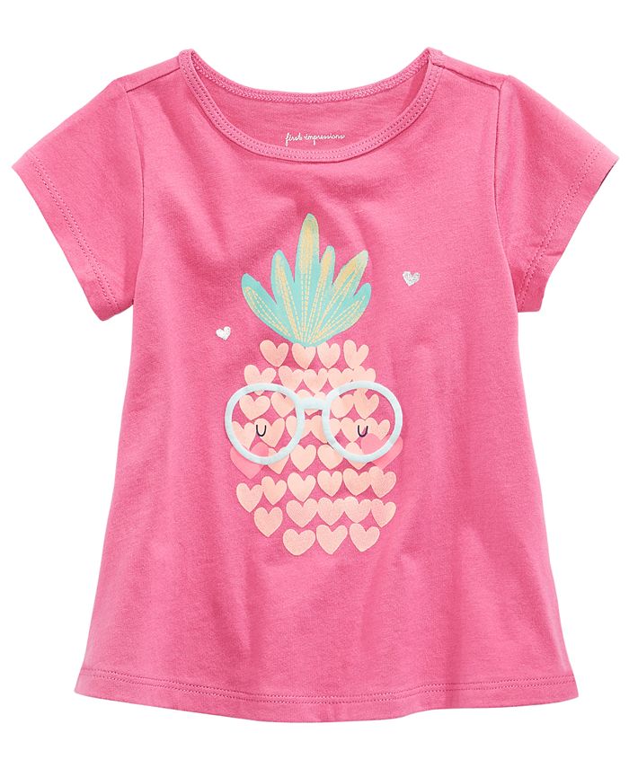 First Impressions GraphicPrint Cotton TShirt, Baby Girls, Created for Macy's Macy's
