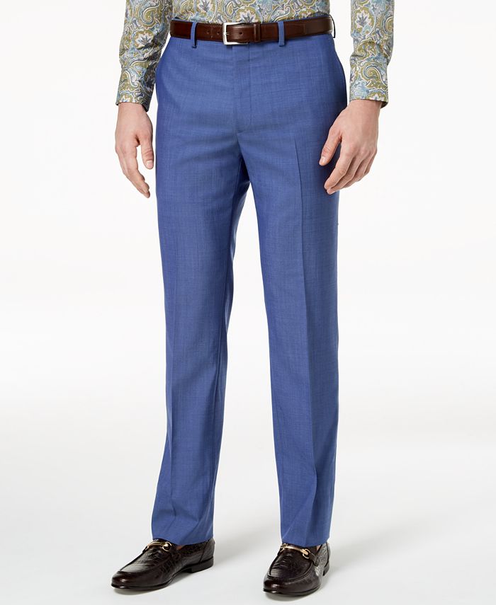 Tallia CLOSEOUT! Orange Men's Slim-Fit Blue Solid Suit - Macy's