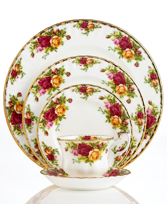 Royal Albert OLD COUNTRY ROSES 5 Piece Place Setting Bone China New 