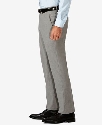 Haggar - J.M.  Slim Fit 4-Way Stretch Flat Front Dress Pants