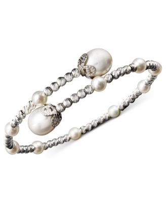 sterling silver pearl bracelets