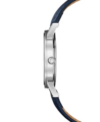 Women's American Clipper Navy Leather Strap Watch 32mm