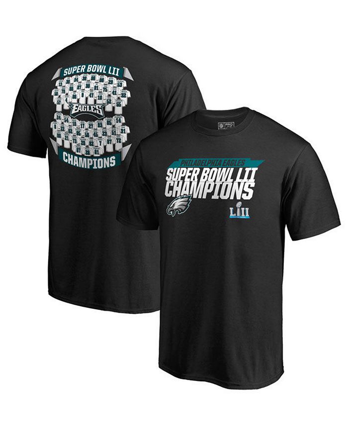 Authentic NFL Apparel Men's Philadelphia Eagles Super Bowl LII Champ  Lateral Roster T-Shirt - Macy's