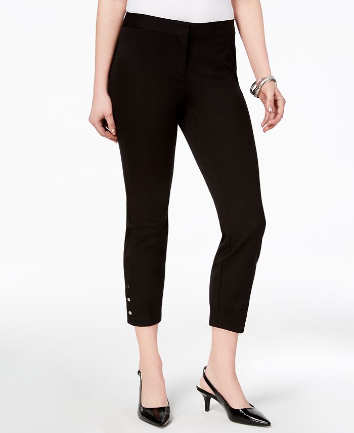 Alfani Petite Comfort-Waist Cropped Ankle Pants, Created for Macy's ...