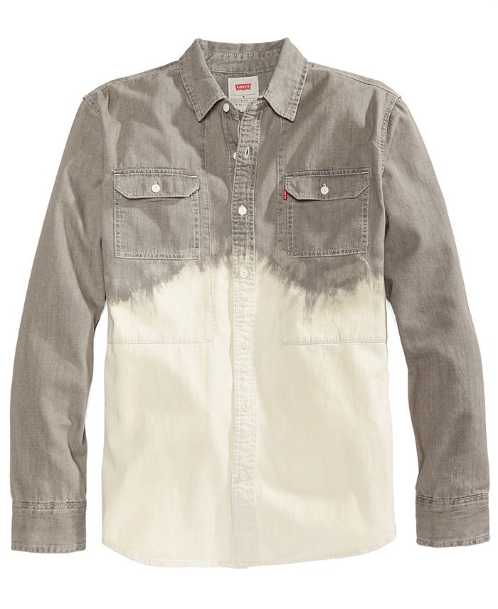 Levi's Men's Bleach Dip Denim Shirt Macy's