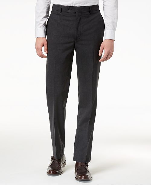 Calvin Klein Men's SlimFit Stretch Dress Pants & Reviews Pants Men