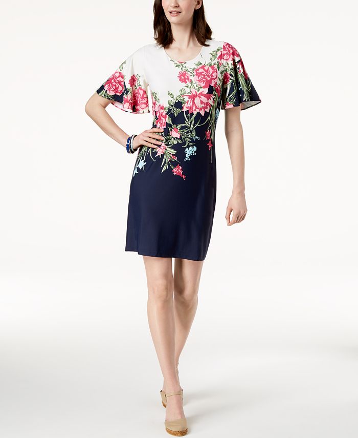 Charter Club Petite Flutter Sleeve Dress Created for Macy s Macy s
