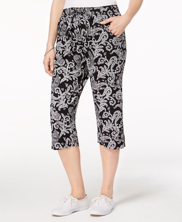 Karen Scott Printed Capri Pants, Created for Macy's Macy's