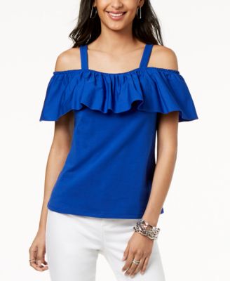 macy's inc off the shoulder tops