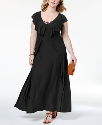 planet gold dresses macy's Planet Gold Juniors' Faux-Suede Sleeveless Jacket Midi Dress