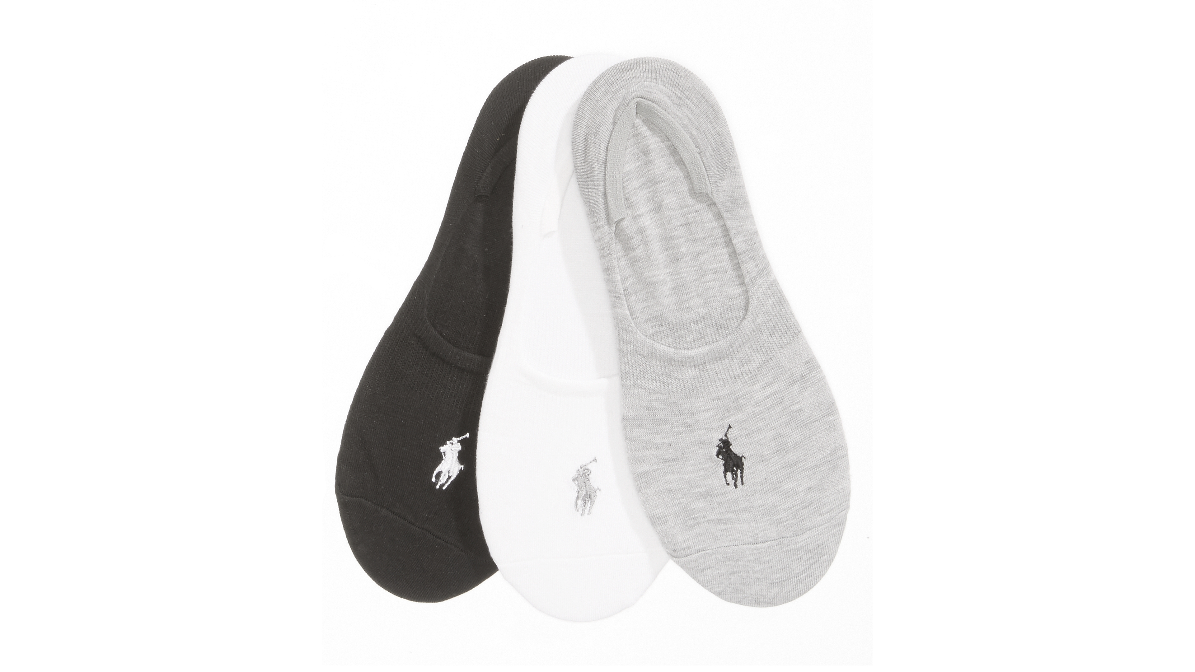 Polo Ralph Lauren Women's 3 Pack Flat Knit Sneaker Liner Socks