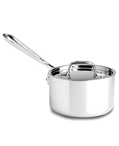 All-Clad Stainless Steel 1.5 Qt. Covered Saucepan