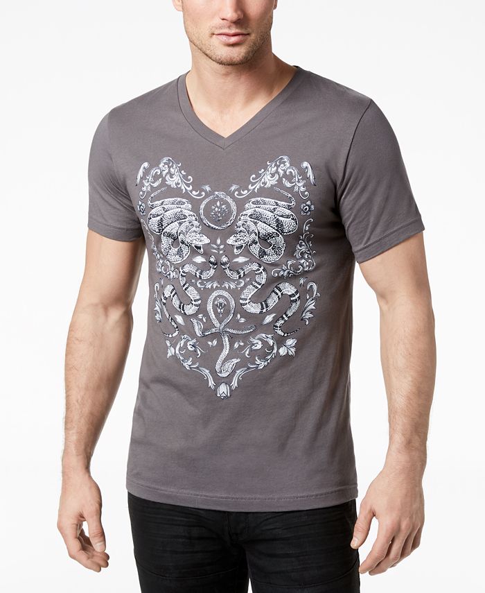 INC International Concepts INC Men's Graphic-Print V-neck T-Shirt ...