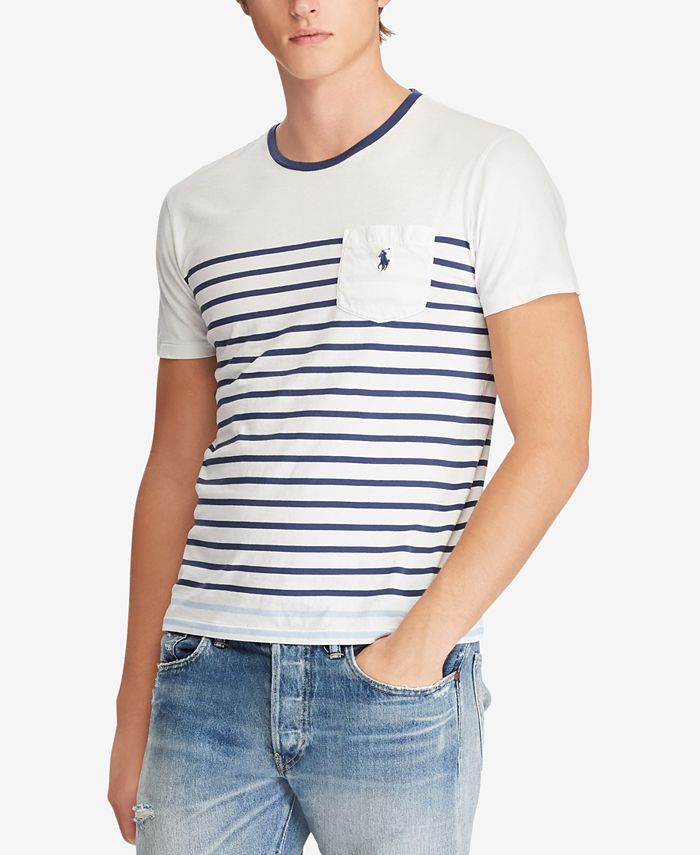 Polo Ralph Lauren Men's Classic Fit Striped T-Shirt - Macy's