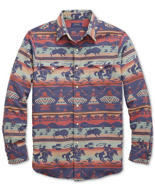 Polo Ralph Lauren Men's Classic Fit Western Shirt & Reviews - Casual ...