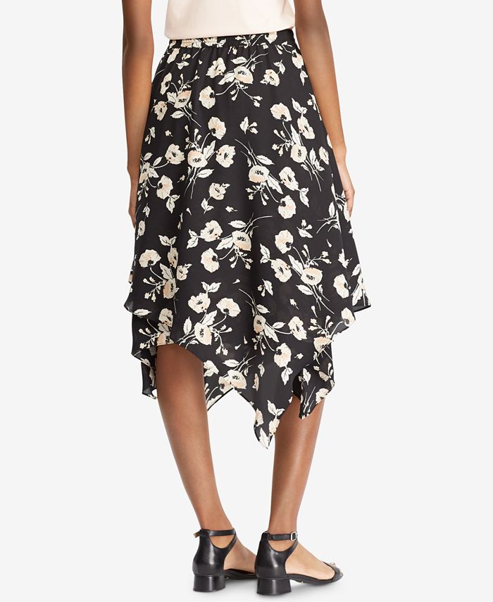 Lauren Ralph Lauren Floral-Print Skirt - Macy's