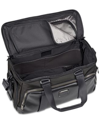 tumi black duffel bag