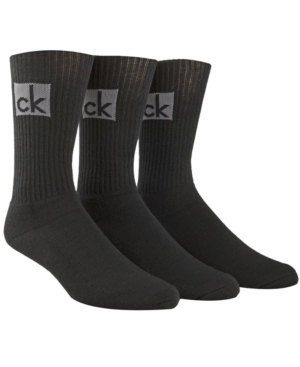 Calvin Klein Men's 3-Pk Logo Socks