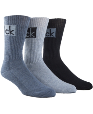image of Calvin Klein Men-s 3-Pk. Logo Socks
