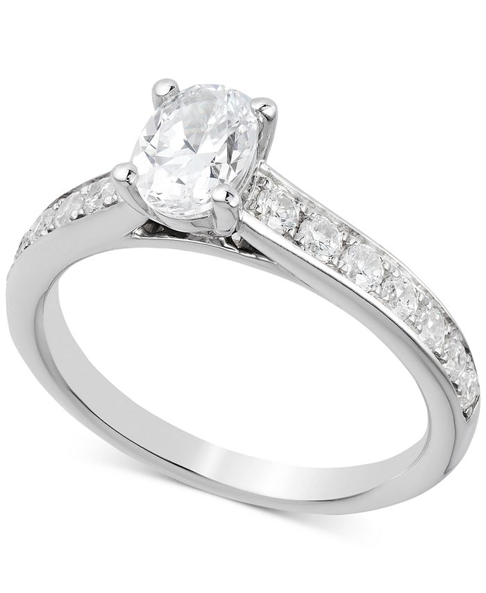 Macy's solitaire diamond discount rings