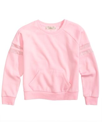 Pink Republic - Mesh Stripe Sweatshirt, Big Girls
