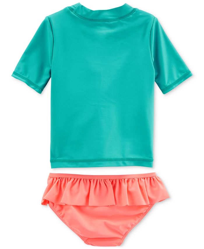 Carter's 2Pc. GraphicPrint Rash Guard Set, Baby Girls Macy's