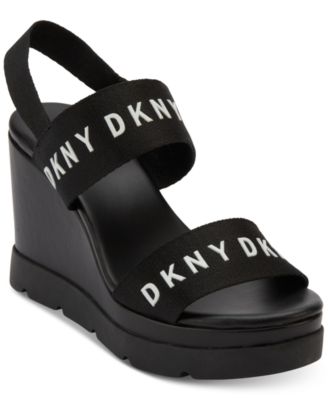 dkny wedge flip flops