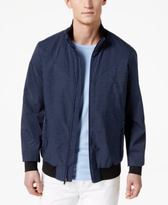 Calvin Klein - Men's Insignia Stripe Full-Zip Jacket