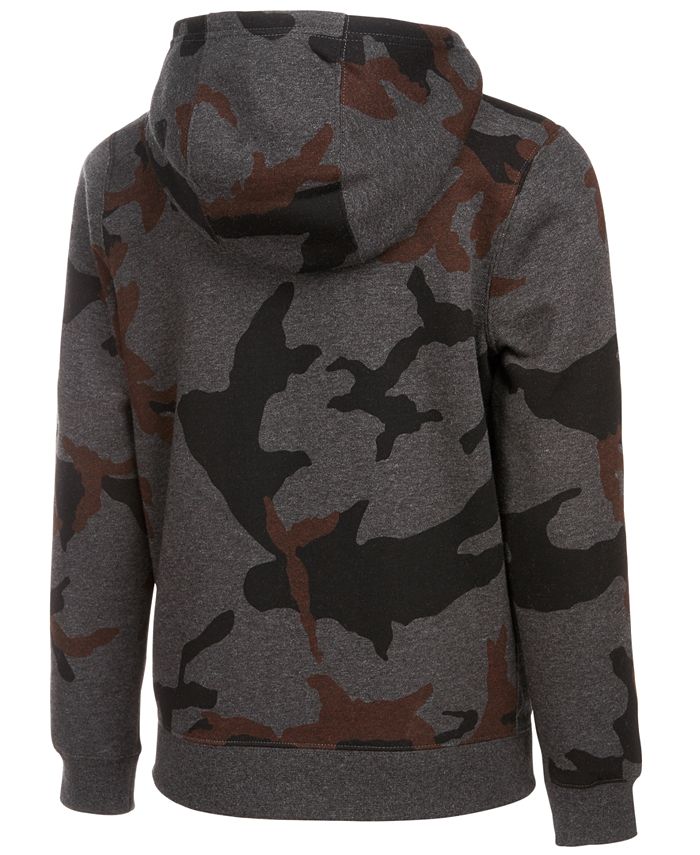 Nike camouflage print zipped hoodie white clearance