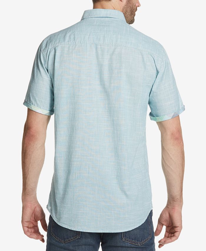 Weatherproof Vintage Men's Textured Dobby Pocket Shirt - Macy's