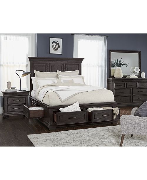 Furniture Hansen Storage King Bed, Created for Macy's ...
