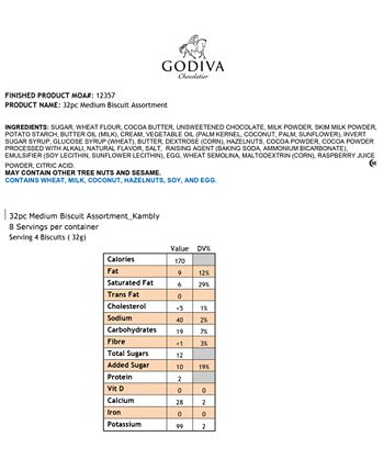 Godiva - 32-Pc. Assorted Prestige Biscuit Gift Box