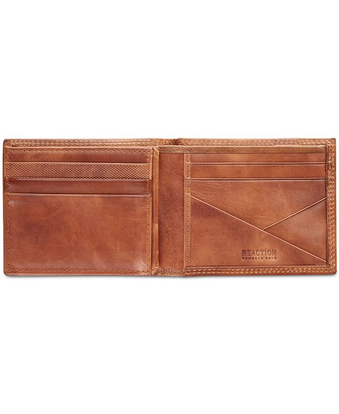 Kenneth Cole Reaction Men's Kingsway Extra-Capacity Slim Leather Wallet ...