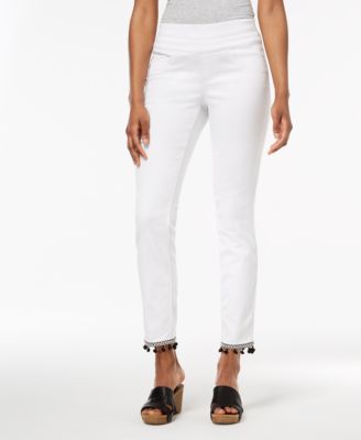 Style & Co - Comfort-Waist Pom-Pom-Hem Pants