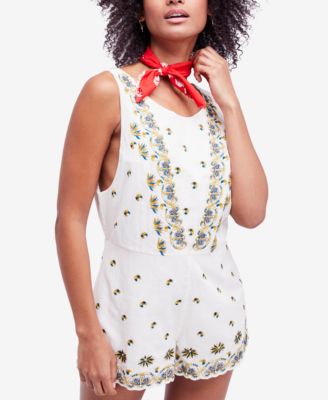 Free People - Margarita Sleeveless Embroidered Romper