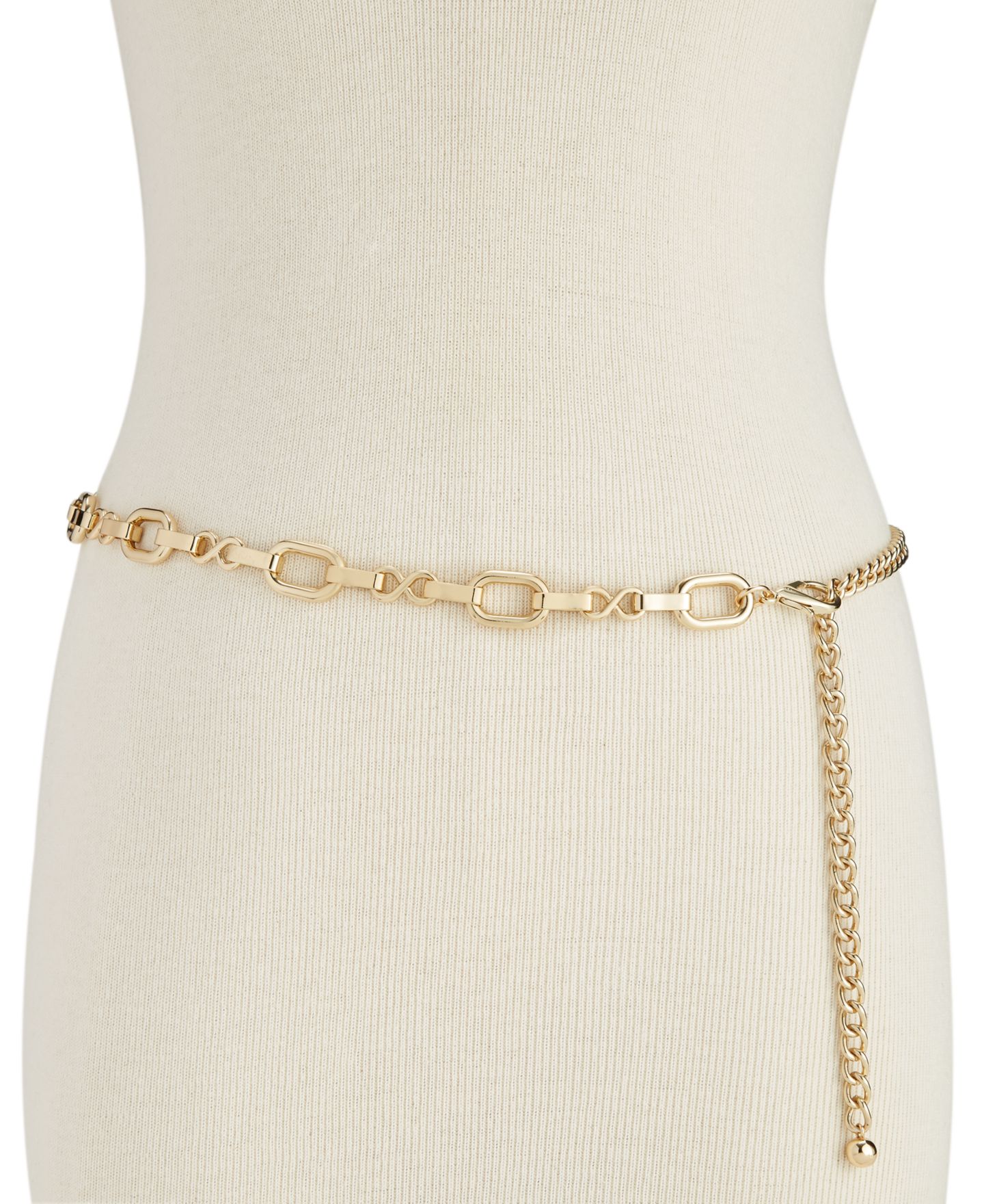Женский ремень I.N.C. International Concepts Metal Chain Belt, цвет: Золотой — фото 1