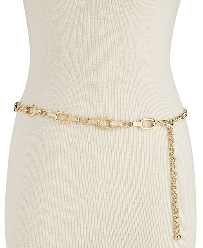 Inc Metal Chain Belt, Created for Macy's - Gold