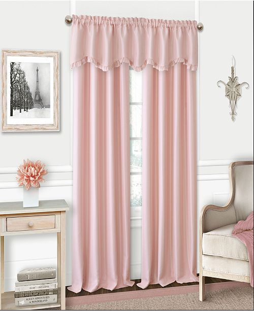 Elrene Kids Adaline 52 X 15 Faux Silk Rod Pocket Curtain