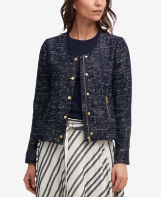 dkny tweed blazer