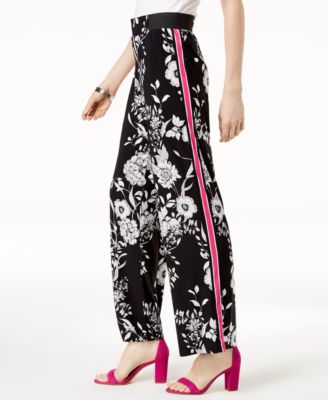 side stripe palazzo pants