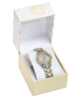 NWT CHARTER CLUB Women’s Goldtone Peekflower Cuffwatch Charter Club Rose Gold Analog Watch - Etsy main image 4