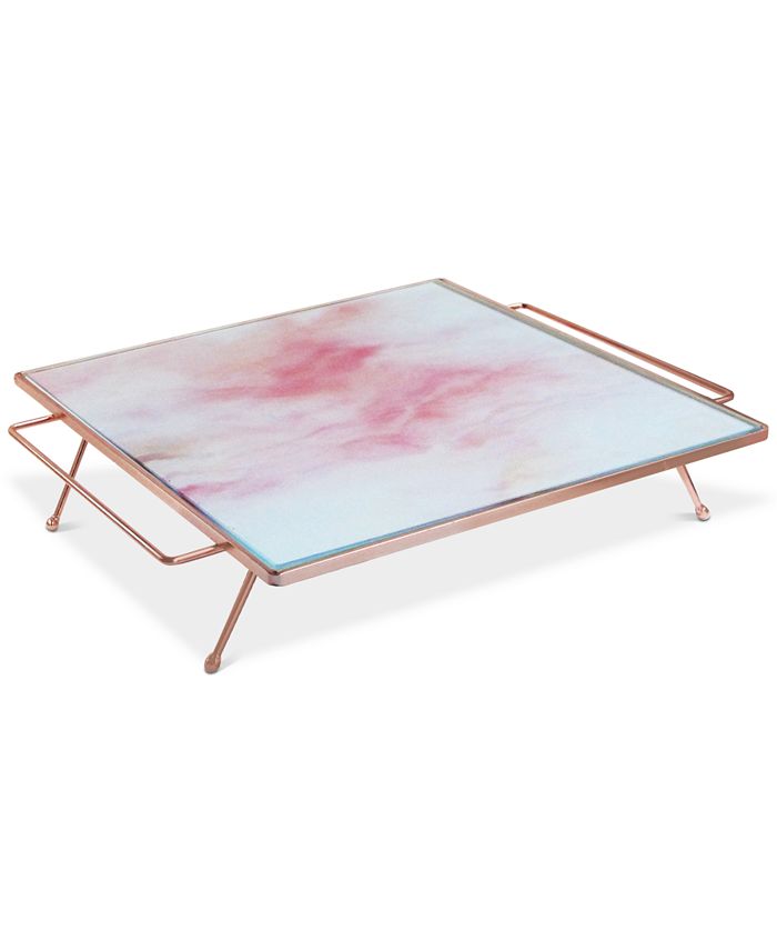 Jay Imports Square Soirée Tray with Handles & Reviews Macy's
