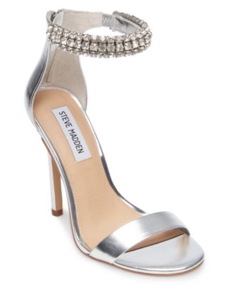 steve madden silver sandals