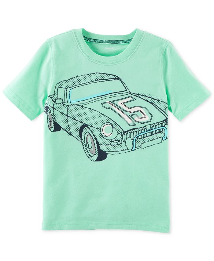 Carter's Race Car Graphic-Print Cotton T-Shirt, Little Boys - Macy's