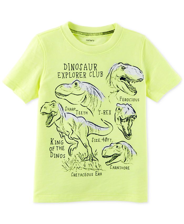 Carter's Dino-Print Cotton T-Shirt, Little Boys - Macy's