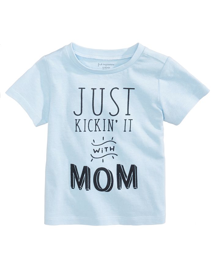 First Impressions Kickin' It With Mom Cotton T-Shirt, Baby Boys ...