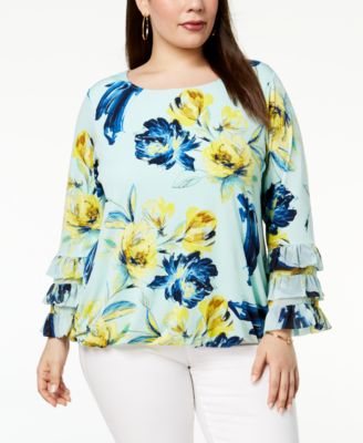 macys alfani plus size tops