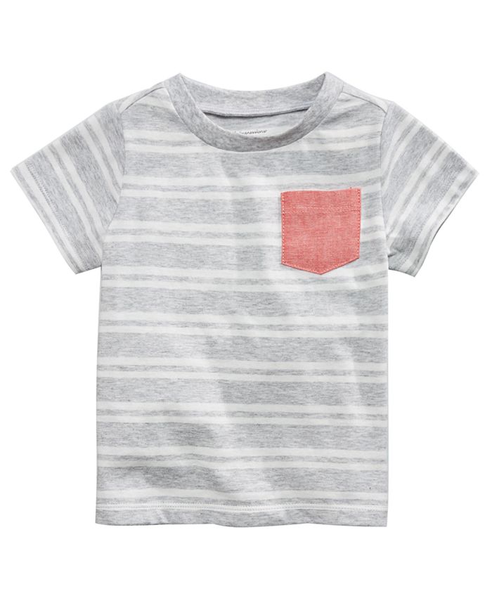 First Impressions Striped Pocket T-Shirt, Baby Boys, Created for Macy's ...